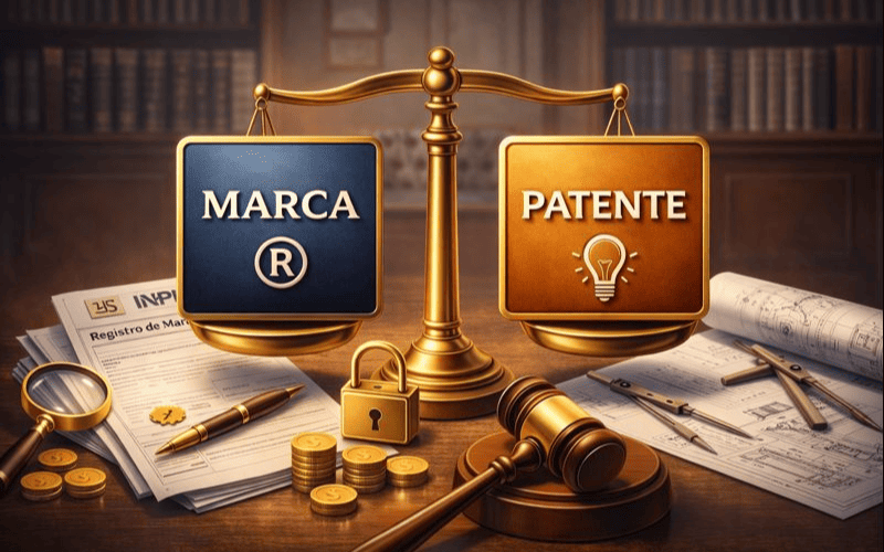 Qual é a diferença entre marca e patente